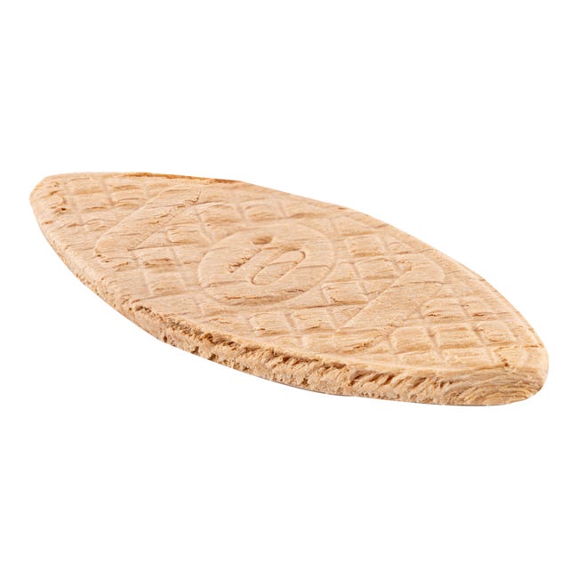 GALLETAS DE MADERA PARA ENSAMBLAR NUM 10. (53 X 19 MM). 100 UDS  - 1