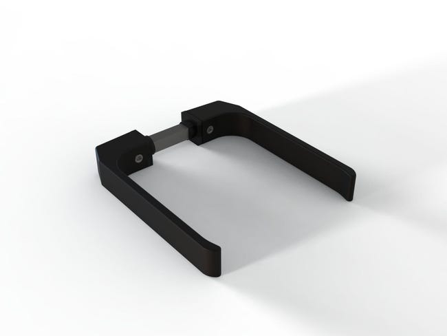 JUEGO MANIVELA SIMPLE DE PUERTA NEGRO - 1