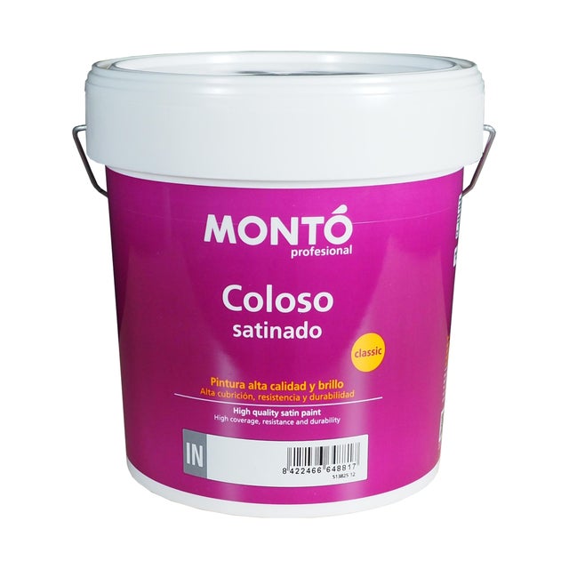 BASE PINTURA PLÁSTICA SATINADA COLOSO 12L TONOS CLAROS