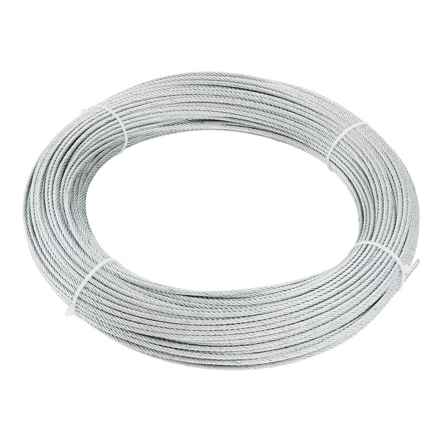 CABLE ACERO GALVANIZADO 6 X 7 + 1  3 MM CABLES Y ESLINGAS. 100 M