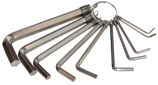 JUEGO 10 LLAVES ALLEN CROMO VANADIO - 1