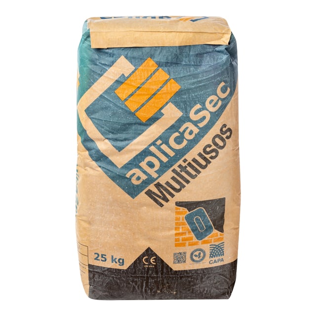MORTERO SECO GRIS M7,5 CAPA 25 KG