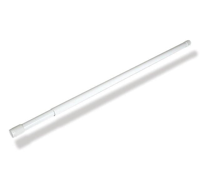 BARRA TELESCOPICA EXTENSIBLE PARA CORTINA DE DUCHA 125-220CM BLANCA