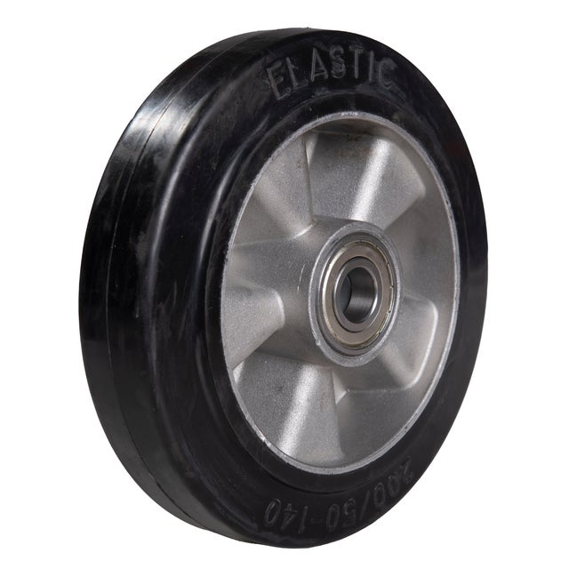 RUEDA TRANSPALETA 200 MM ALUMINIO/GOMA HASTA 450KG.