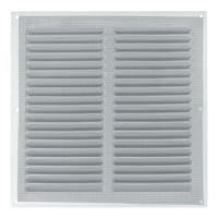 REJILLA DE VENTILACION CON MOSQUITERA SOBREPONER ALUMINIO BRUTO 20 X 20 CM. ESPESOR 0.8  MM - 1