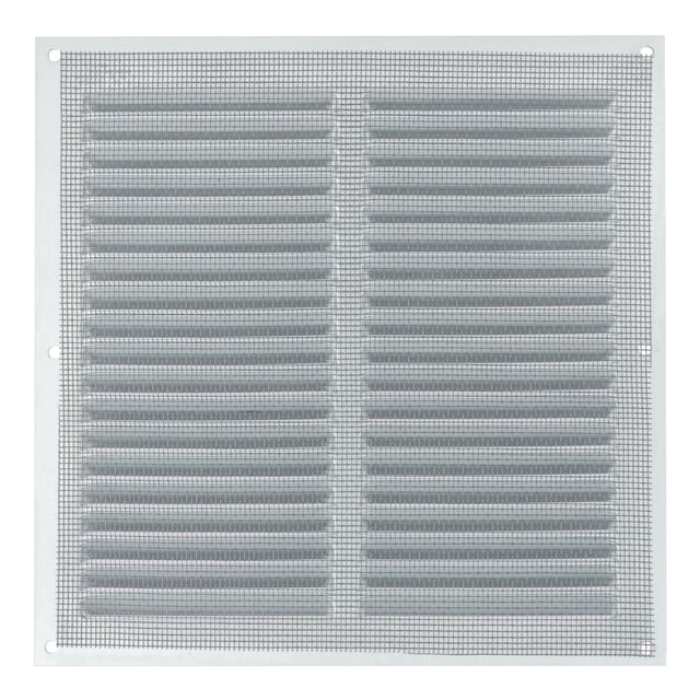 REJILLA DE VENTILACION CON MOSQUITERA SOBREPONER ALUMINIO BRUTO 20 X 20 CM. ESPESOR 0.8  MM