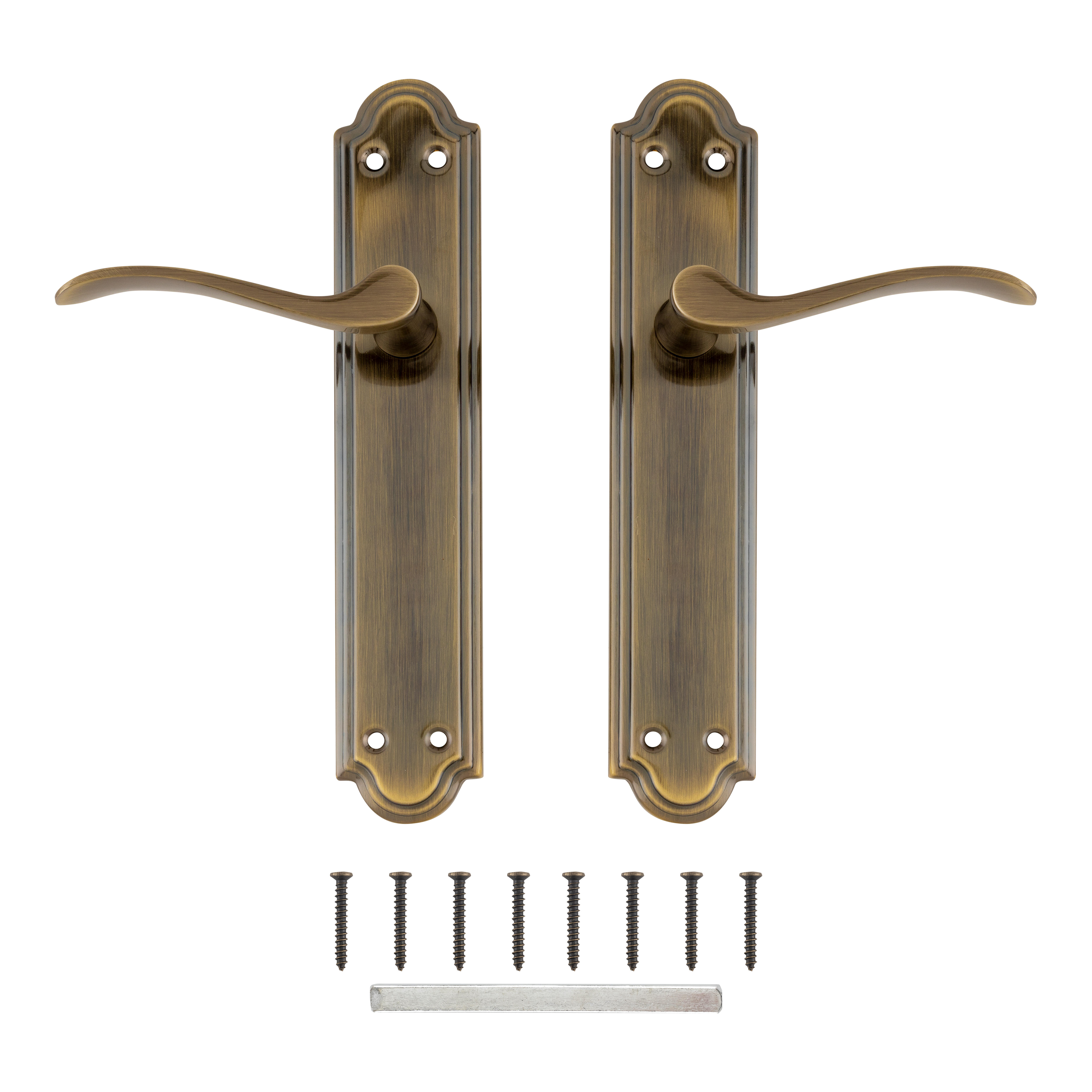 JUEGO DE MANILLAS PLACA CIEGA BRONCE STANDARD - 3