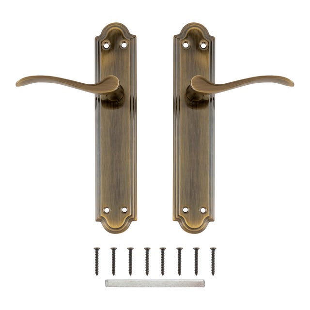 JUEGO DE MANILLA PLACA CON MULETILLA 47 MM BRONCE STANDARD