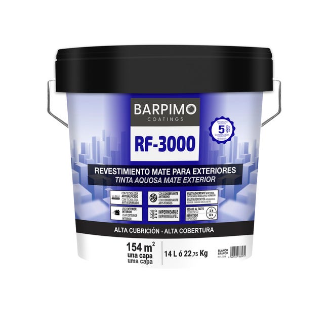 REVESTIMIENTO FACHADA MATE RF-3000 14L GRIS PERLA - 1