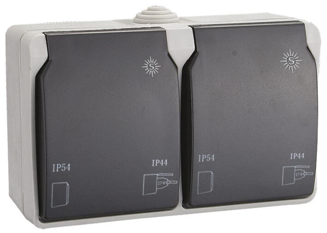SCHUKO DOBLE SUPERFICIE IP54 - 1