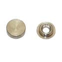EMBELLECEDOR LISO TORNILLO  16 MM NIQUELADO. 4 UDS - 1