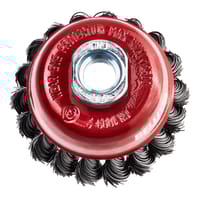 CEPILLO TAZA DE ACERO TRENZADO PARA AMOLADORA 65MM BELLOTA - 1
