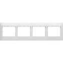 MARCO CUADRUPLE SERIE CORAL BLANCO - 1
