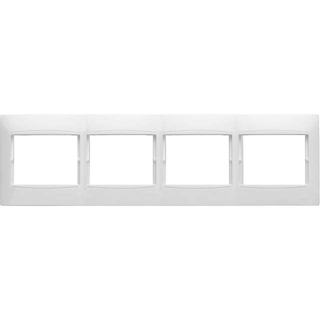 MARCO CUADRUPLE SERIE CORAL BLANCO