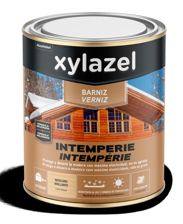 BARNIZ SINTÉTICO BRILLANTE INTEMPERIE 750ML INCOLORO