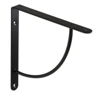 ESCUADRA METALICA PARA BALDA REFORZADA NEGRA 230 X 230 X 25  MM - 1