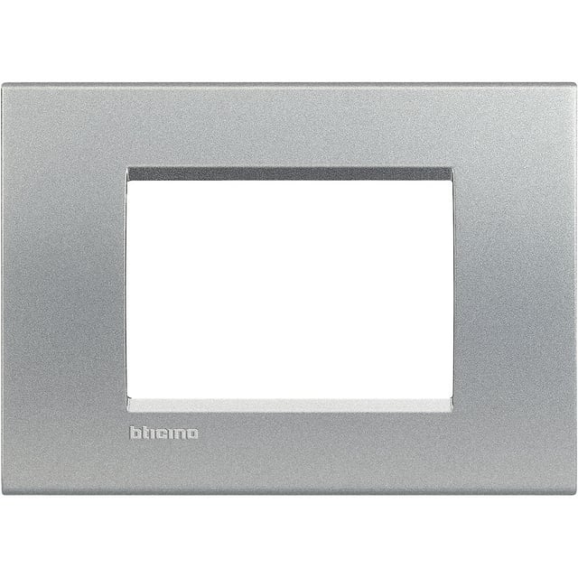MARCO 3 MODULOS CAJA RECTANGULAR SERIE LIVING ALUMINIO