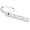 BASE MULTIPLE 6 TOMAS+2 USB CON CABLE 3X1.5MM2 2 METROS - 1