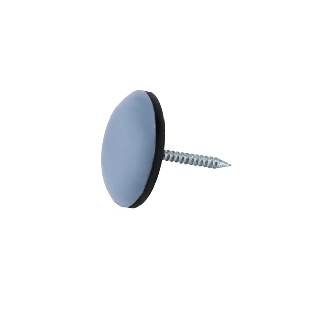 PATIN DESLIZANTE TEFLÓN DE CLAVAR REDONDO  22 MM GRIS. 4 UDS