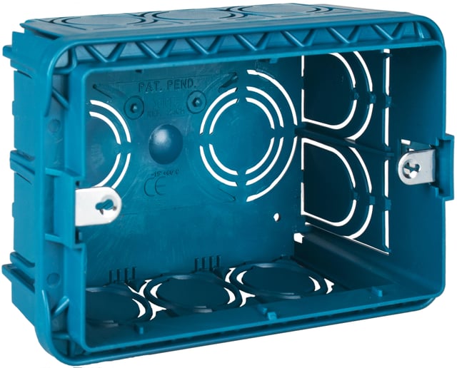 CAJA DE MECANISMOS ELÉCTRICO 110X63MM PARA EMPOTRAR DE INTERIOR