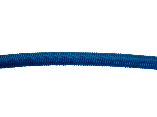 CUERDA POLIESTER ELÁSTICA TRENZADA CON ALMA 8MM.  1M AZUL ROMBULL