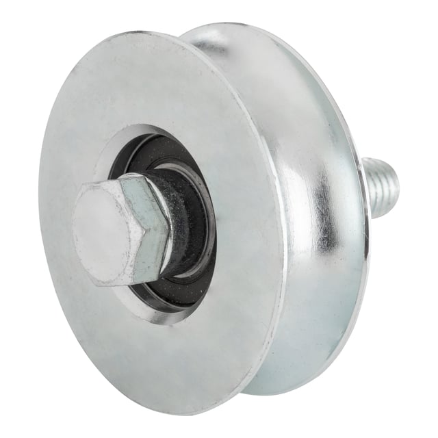 RUEDA PARA PUERTA CORREDERA  80  MM. PARA PERFIL U 20 MM