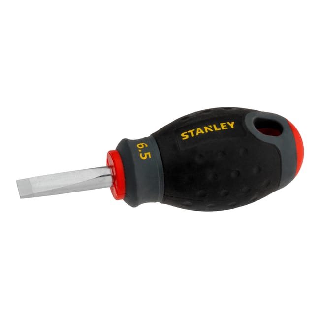 DESTORNILLADOR PLANO EXTRACORTO 6.5 MM STANLEY - 1