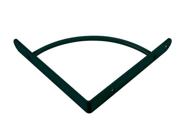 ESCUADRA METALICA PARA BALDA REFORZADA NEGRA 230 X 230 X 25  MM