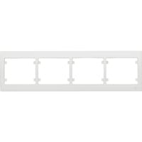 MARCO CUADRUPLE SERIE IRIS BLANCO - 1