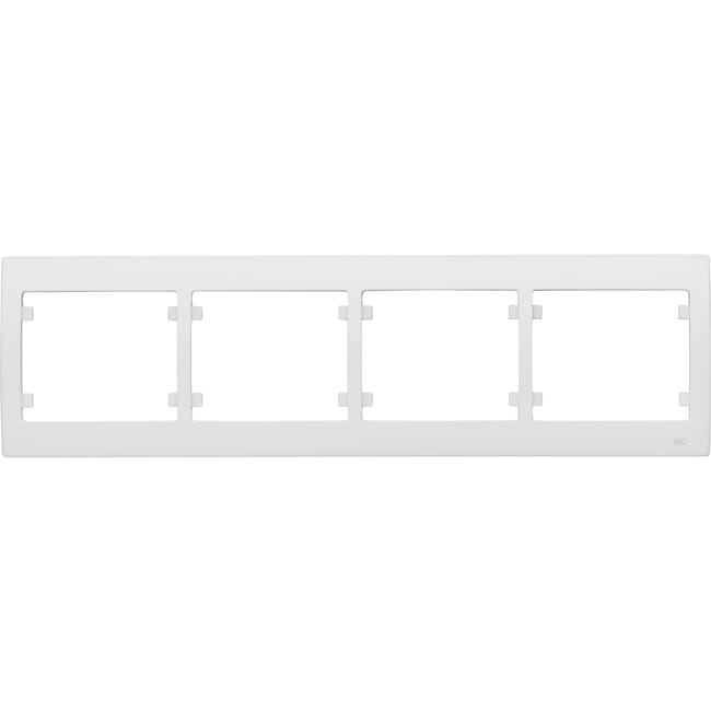 MARCO CUADRUPLE SERIE IRIS BLANCO - 1