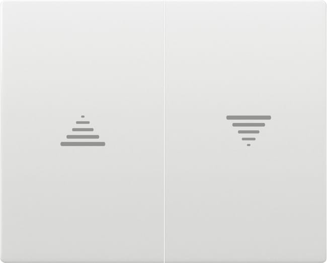 TECLA PERSIANA SERIE IRIS COLOR BLANCO - 1