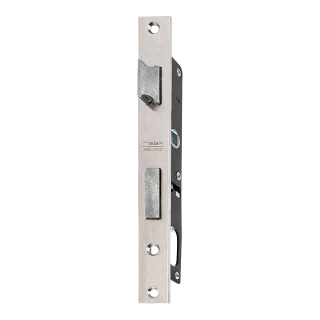 CERRADURA DE EMBUTIR PARA PUERTA DE METAL INTERIOR EN 11,5MM ACERO INOXIDABLE CON 3 LLAVES TESA
