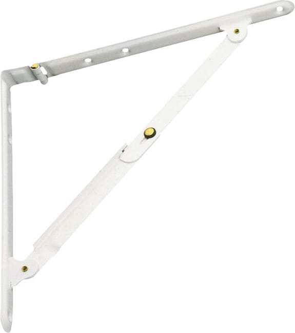 ESCUADRA PARA BALDA ABATIBLE 300 X 300  MM. BLANCA. AMIG - 1