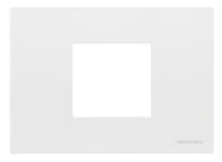 MARCO MONOCAJA 2 MODULOS SERIE ZENIT BLANCO - 1