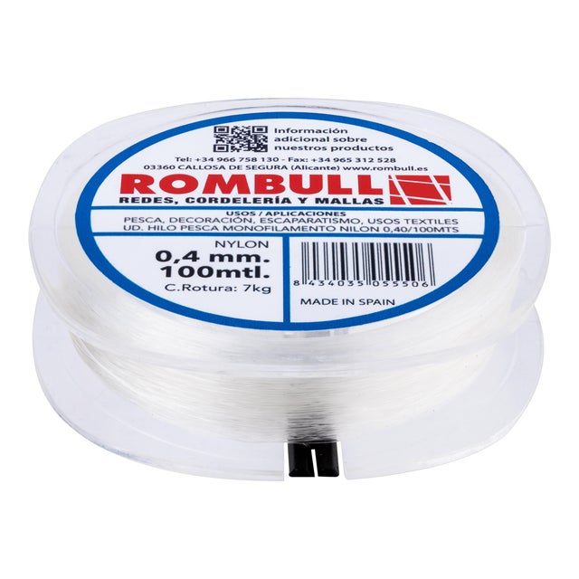 HILO DE PESCA 0.4  MM. 100 M ROMBULL