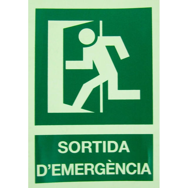 SEÑAL CARTEL SALIDA EMERGENCIA IZQUIERDA 1UD