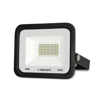 PROYECTOR LED 20W LUZ FRIA IP65 NEGRO SECOM - 1