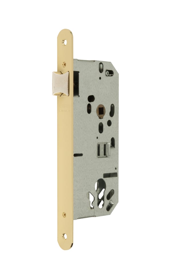 CERRADURA EMBUTIR PARA PUERTA DE MADERA 50  MM. SI19 LATONADO MCM