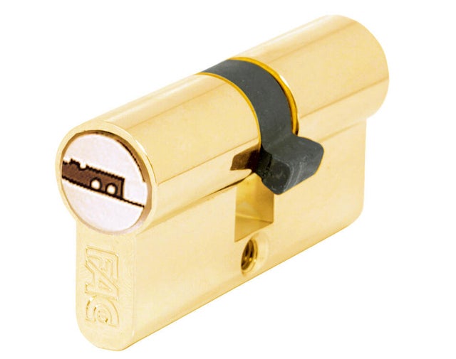 CILINDRO SEGURIDAD  BOMBIN 30 X 30  MM. PUNTOS LEVA 13.5  MM. LATON FAC