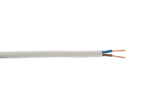 CABLE ELÉCTRICO PLANO H05VVH2-F 2X1MM22 BLANCO 10M - 1