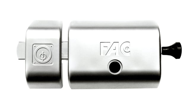 CERROJO PUERTA DE SEGURIDAD ANTIBUMPING INTERIOR Y EXTERIOR CROMO 5 LLAVES FAC