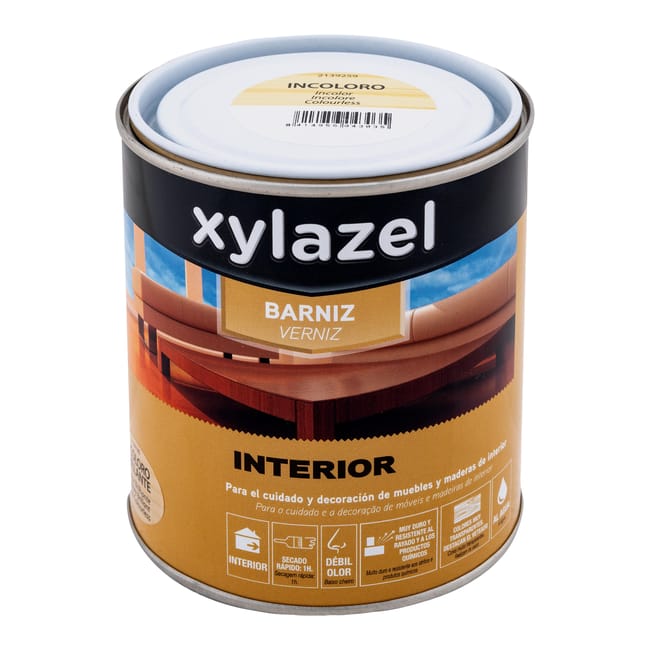 BARNIZ TINTE SINTETICO MATE XYLAZEL 4 L INCOLORO - 1