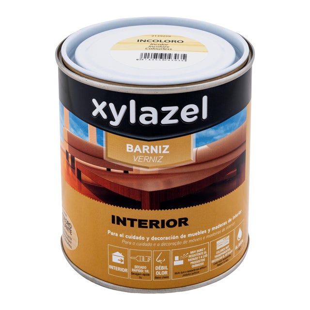 BARNIZ TINTE SINTETICO BRILLANTE XYLAZEL 4 L INCOLORO