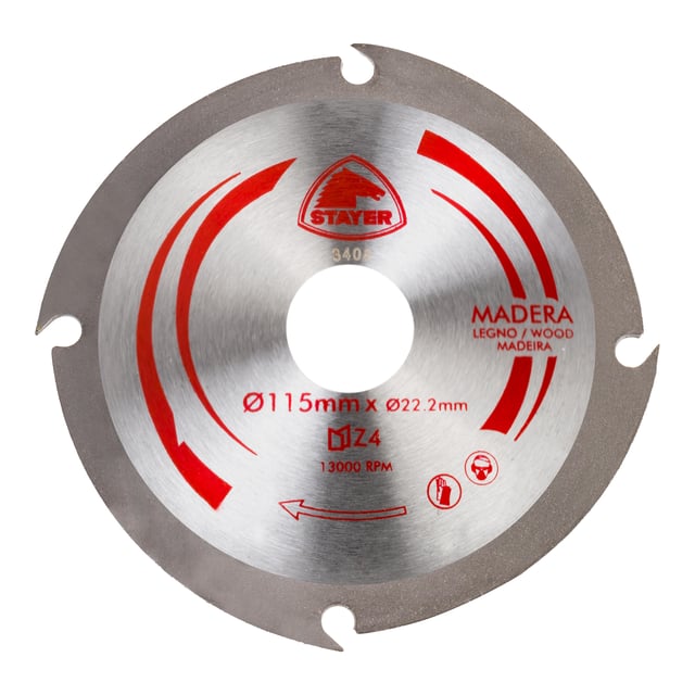 DISCO CORTE MADERA 115MM STAYER