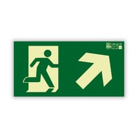 SEÑAL FOTOLUMINISCENTE DIRECCIÓN ASCENDER DERECHA 1UD - 1