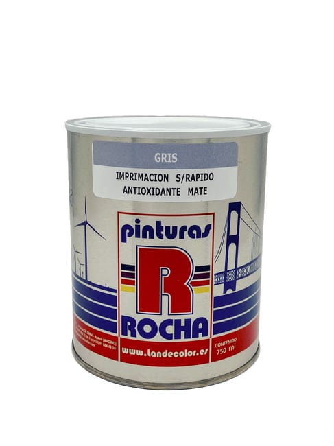 IMPRIMACION ESTANDAR ROCHA 4L GRIS - 1