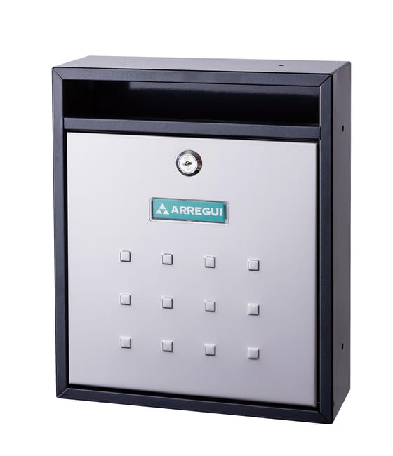 BUZON COMUNIDAD VERTICAL MIRA NEGRO   INOX ARREGUI - 1