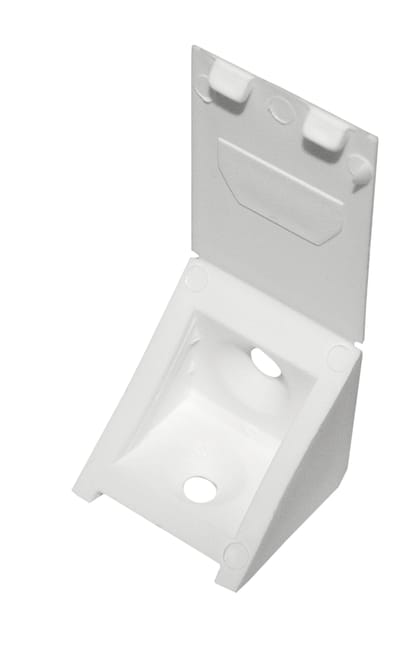 ESCUADRA DE ENSAMBLAJE CON TAPA PLASTICO BLANCA 24 MM. 20 UDS - 1