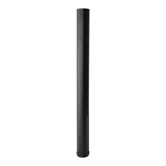 PATA MUEBLE ACERO REDONDA 710MM 60MM NEGRO. 4UDS