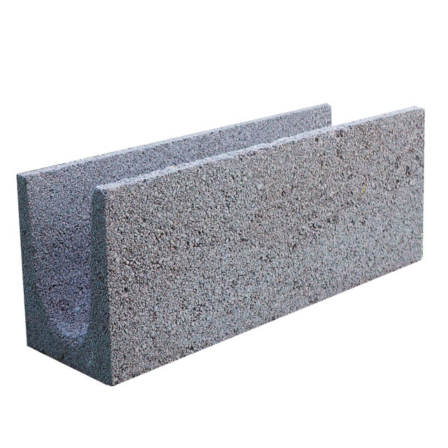 ZUNCHO DE HORMIGÓN GRIS 50X20X20 CM 